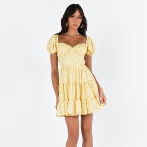 COPY - Princess Polly Danny mini dress yellow floral